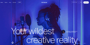 Patreon home page